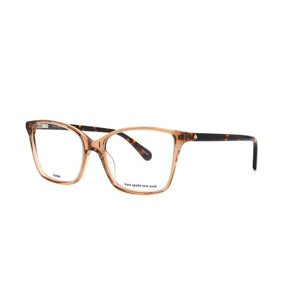 NEW KATE SPADE TIANNA 10A TRANSPARENT BROWN AUTHENTIC EYEGLASSES FRAME - Picture 4 of 12